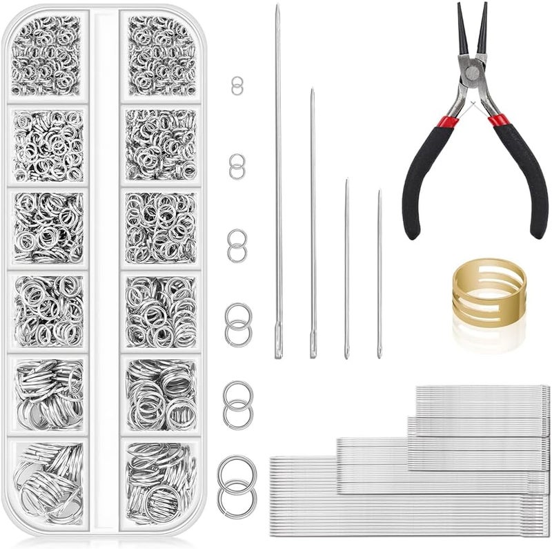 tooltos Bead Boards Jewelry Making Supplies for Adult Bead Tray Necklace Design Board Bead Bracelet Making Kit Jewelry Repair Kit Beading Supplies Beading Mat Jewelry Tools with Pliers - Image 3